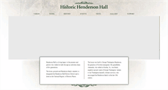 Desktop Screenshot of hendersonhallwv.com